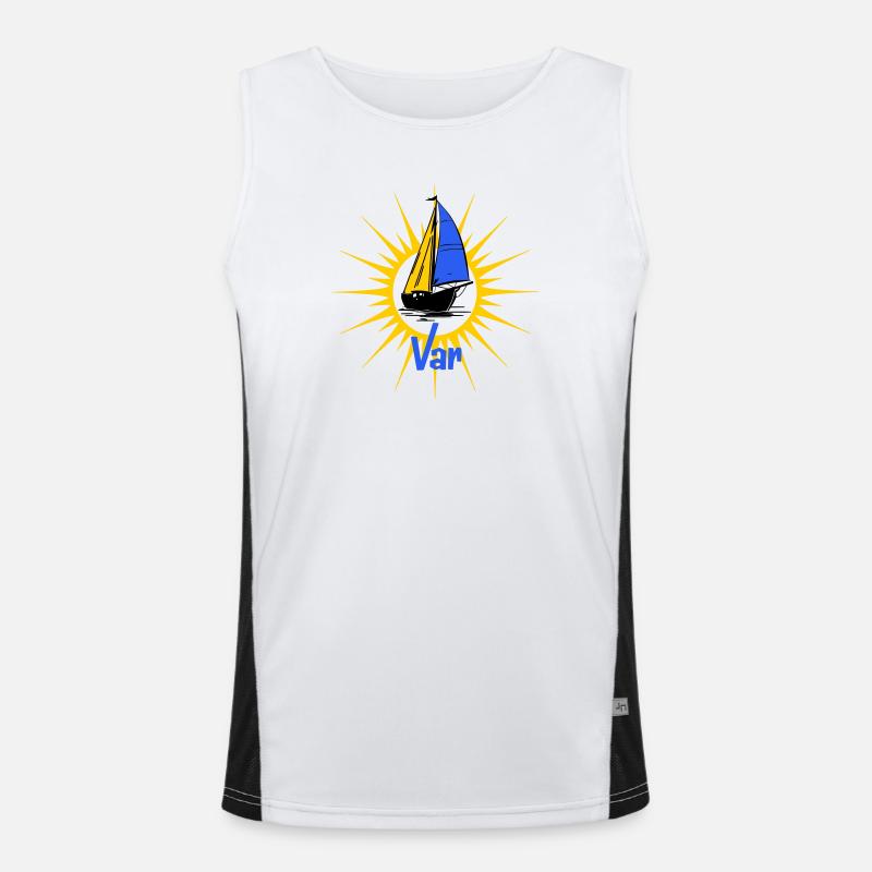 Sailboat Soleil Var Men's Functional Contrast Tank Top 