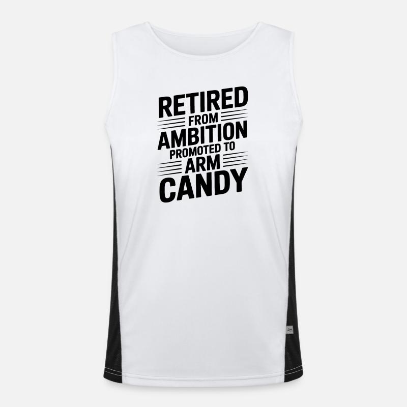 Lustiger Spruch Witzige Sprüche Lustiges Geschenk Funktionelles Kontrast-Tank Top für Männer 