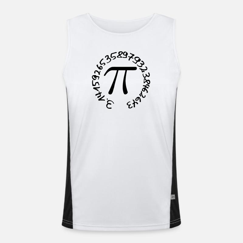 Pi Funktionelles Kontrast-Tank Top für Männer 