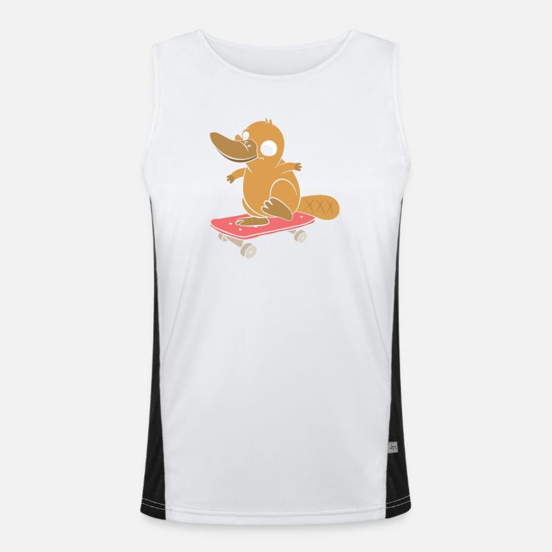 Schnabeltier Funktionelles Kontrast-Tank Top für Männer 