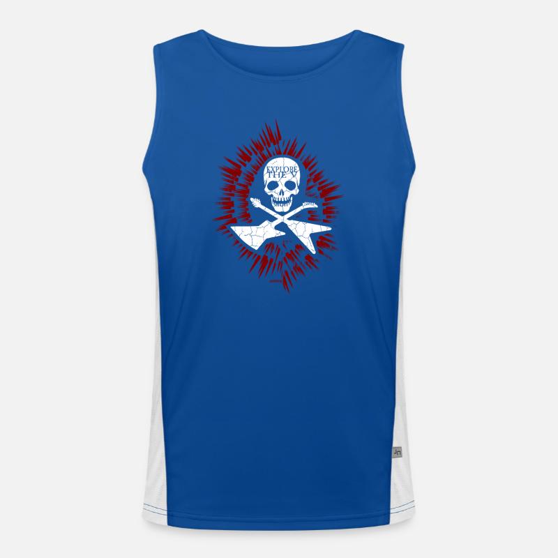 Explorez le V Débardeur respirant contrasté Homme 