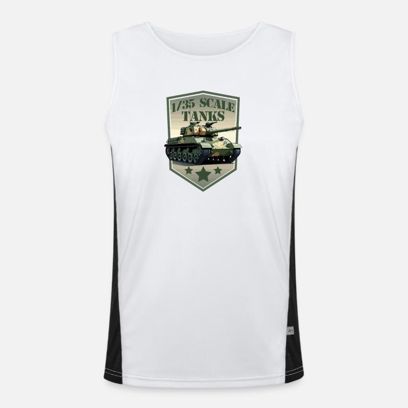 Panzer im Maßstab 1:35 Patch Schild Funktionelles Kontrast-Tank Top für Männer 
