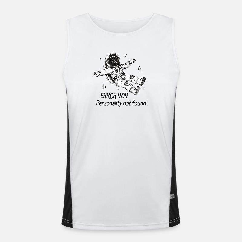 Astronaute Error 404: Personality not found Débardeur respirant contrasté Homme 