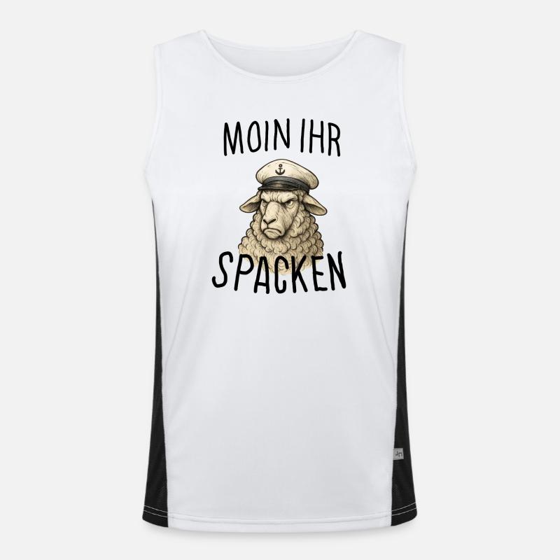 Captain's lamb Moin her Spacken Men's Functional Contrast Tank Top 