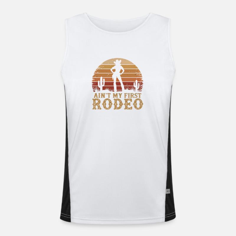 Western Vintage  Funktionelles Kontrast-Tank Top für Männer 