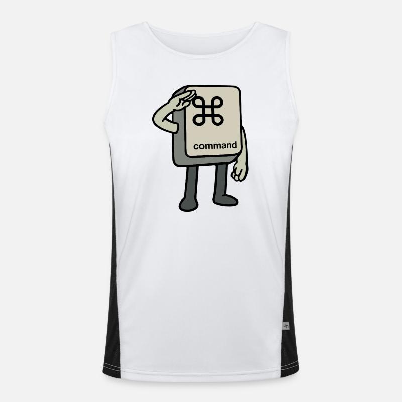 Befehlstaste Funktionelles Kontrast-Tank Top für Männer 