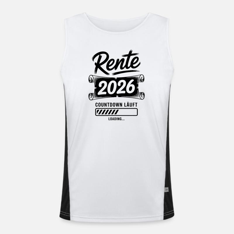 Compte à rebours des rentes 2026 Débardeur respirant contrasté Homme 