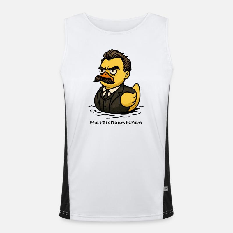 Nietzscheentchen - Nietzsche comme un canard en caoutchouc Débardeur respirant contrasté Homme 