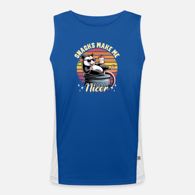 Funny Opossum Funktionelles Kontrast-Tank Top für Männer 