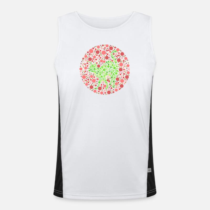 Cat colour test Men's Functional Contrast Tank Top 