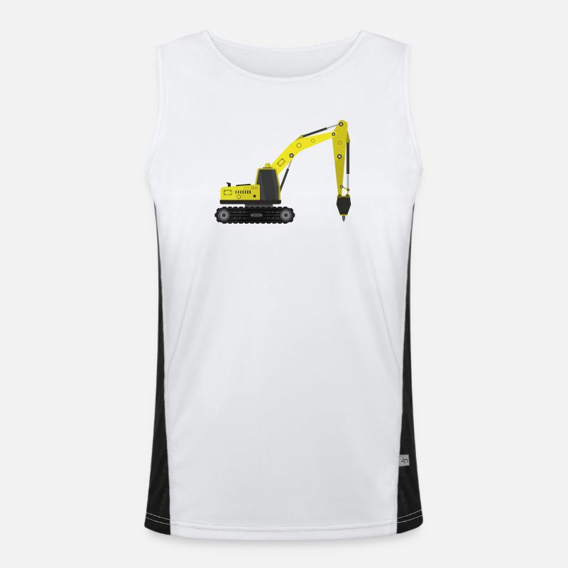 Hydraulischer Presslufthammer Funktionelles Kontrast-Tank Top für Männer 