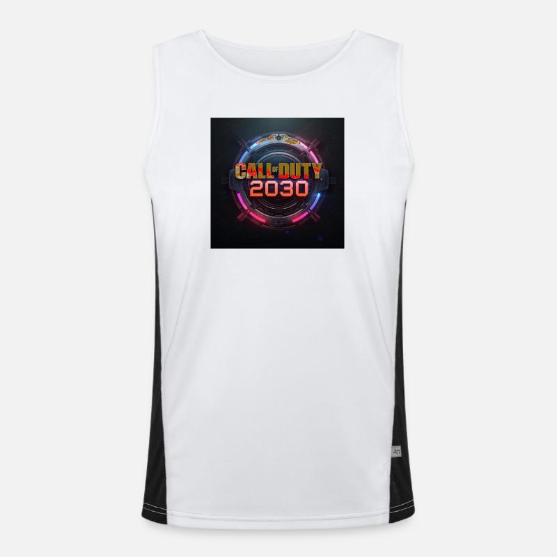 Frontline 2030 Neon Expanse Funktionelles Kontrast-Tank Top für Männer 