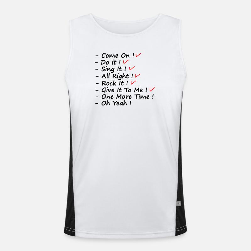 To Do It Men's Functional Contrast Tank Top 