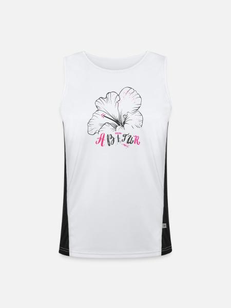 Abitur 2026 - Men's Functional Contrast Tank Top - white/black