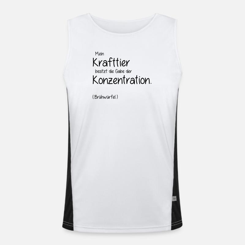 Krafttier Funktionelles Kontrast-Tank Top für Männer 