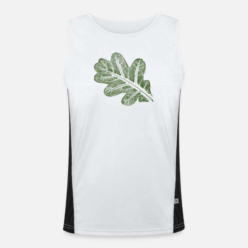 Eichenblatt  Funktionelles Kontrast-Tank Top für Männer 