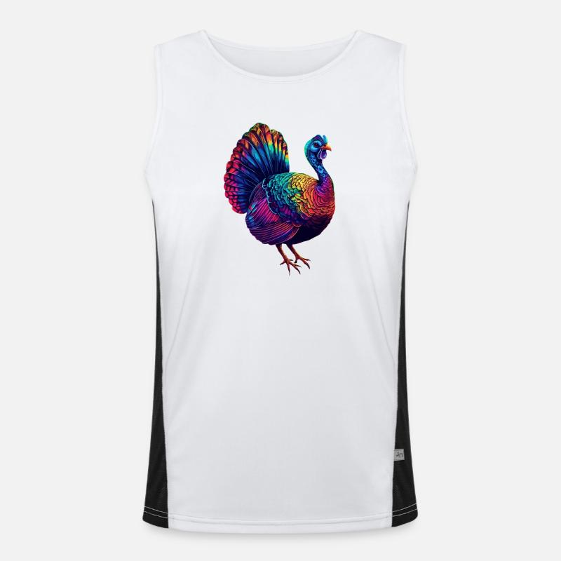 Dinde Poules Oiseaux Dinde Débardeur respirant contrasté Homme 