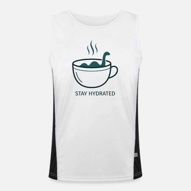 Nessie Stay Hydrated Mug Men's Functional Contrast Tank Top 