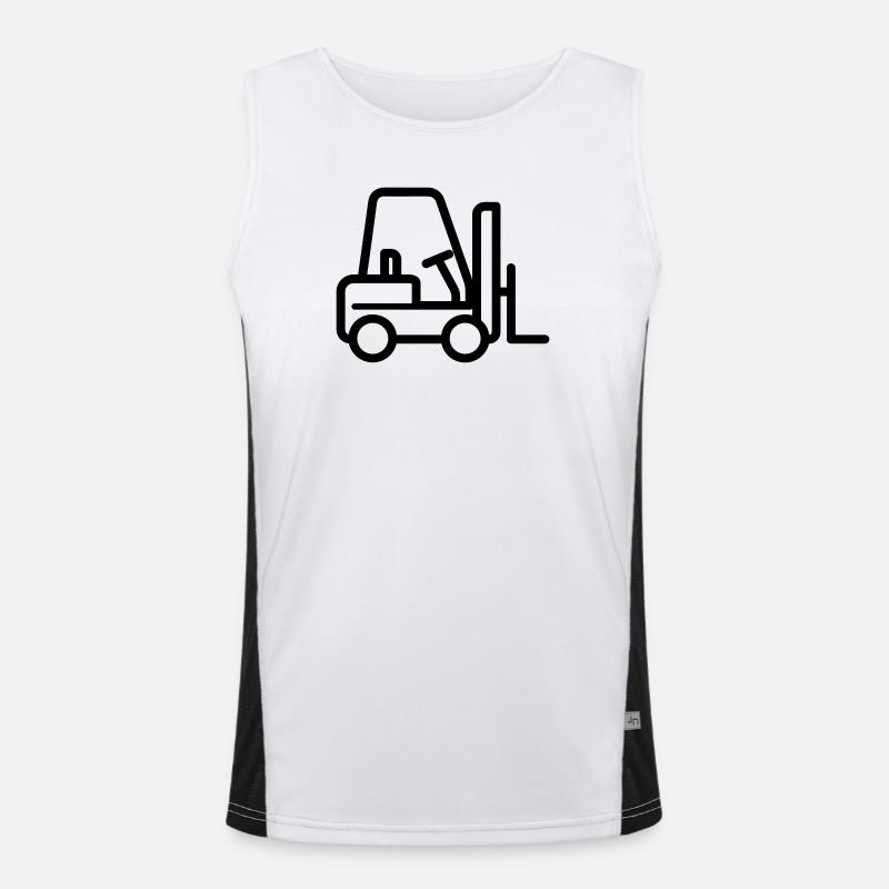 Gabelstapler Funktionelles Kontrast-Tank Top für Männer 