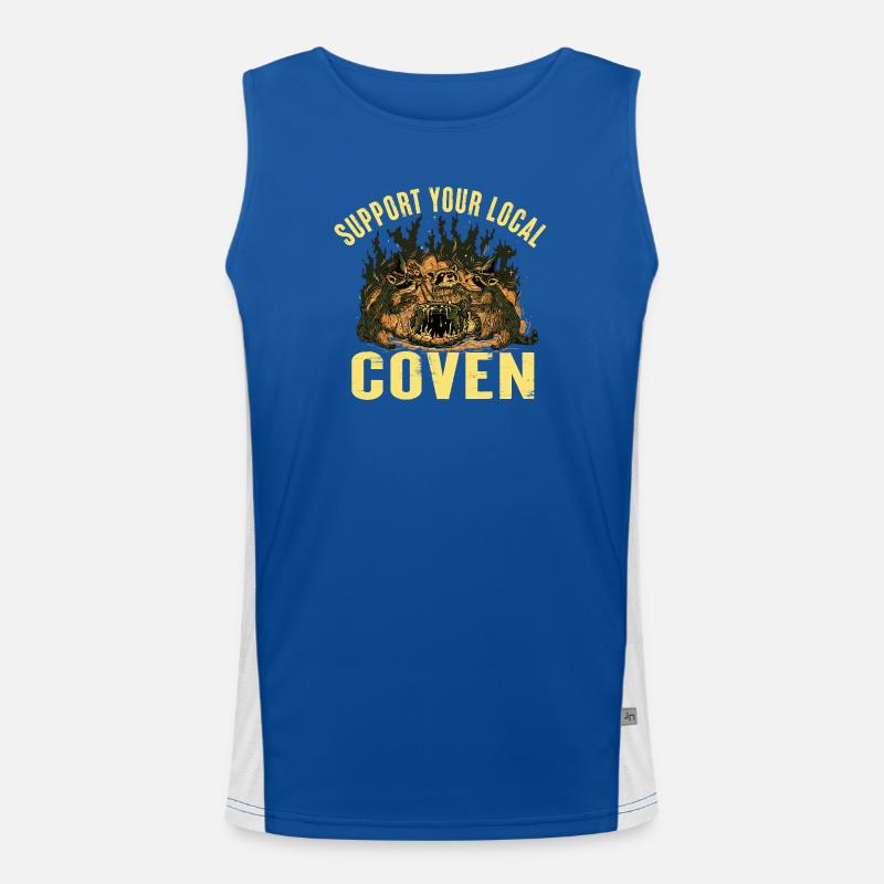 Hexen Geschenkidee Hexenzirkel Hexenschwester Hexe Funktionelles Kontrast-Tank Top für Männer 