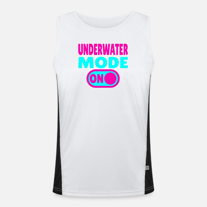 Underwater Mode ON  Funktionelles Kontrast-Tank Top für Männer 