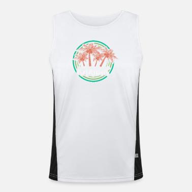 Vacanza Caraibi Canotta sportiva da uomo in contrasto cromatico 