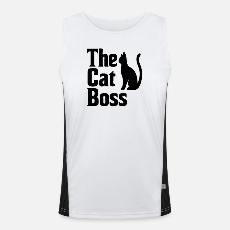 Typographie de style The Cat Mafia Débardeur respirant contrasté Homme 