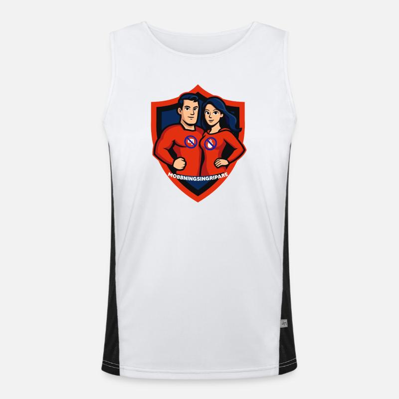Mobbing-Interventor Funktionelles Kontrast-Tank Top für Männer 