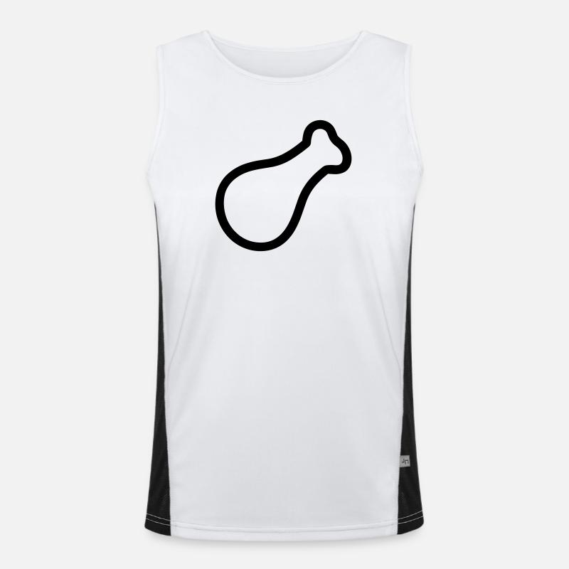 chicken thigh Men's Functional Contrast Tank Top 