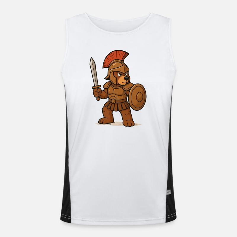 Sparta Bear Gladiator Men's Functional Contrast Tank Top 