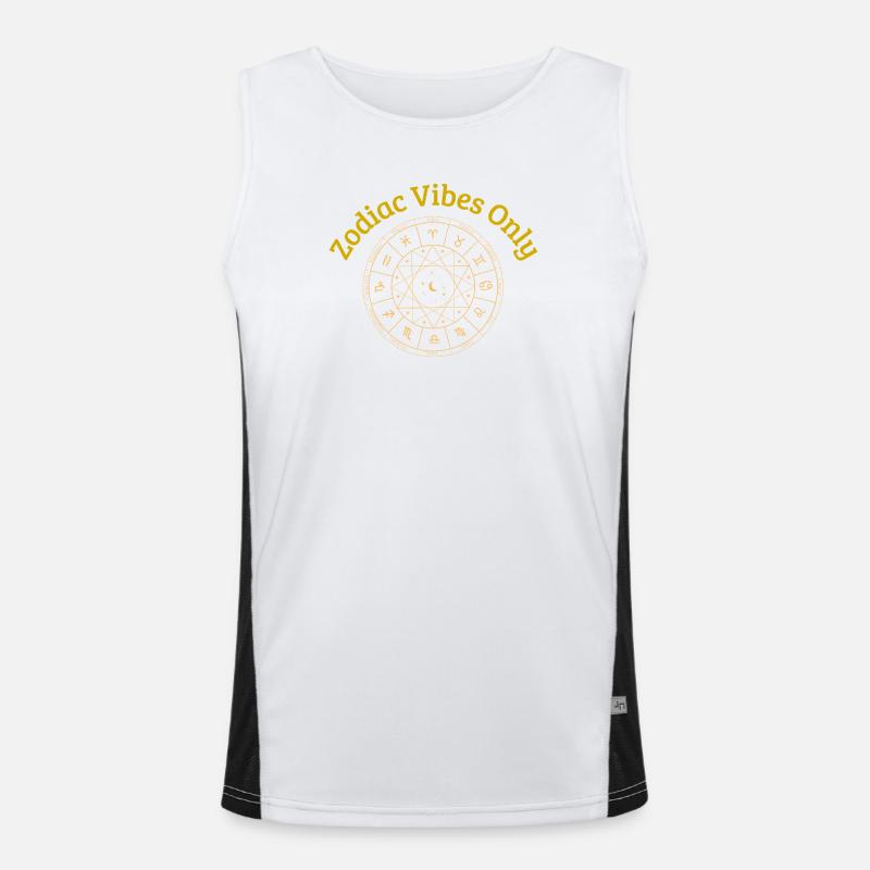 zodiac_vibes_only Funktionelles Kontrast-Tank Top für Männer 