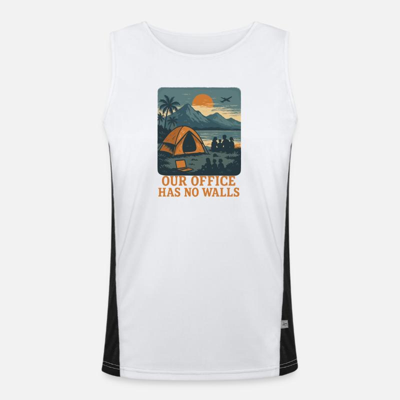 Digitale Funktionelles Kontrast-Tank Top für Männer 