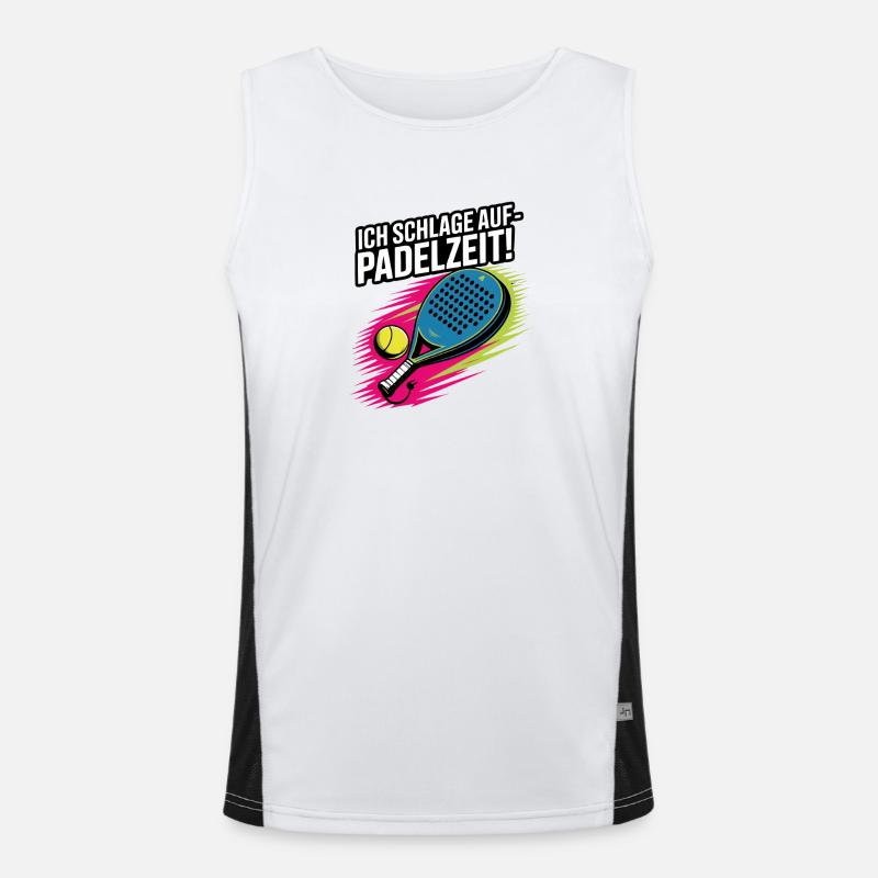 Neon Padel Kraft – Stroke Time Men's Functional Contrast Tank Top 