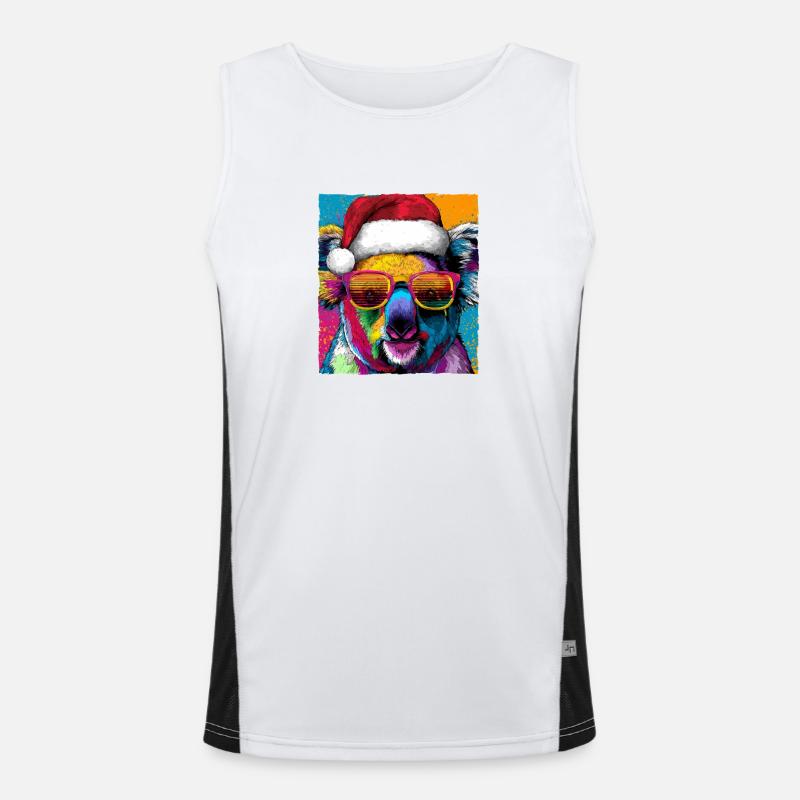 Portrait de Noël du Koala Débardeur respirant contrasté Homme 