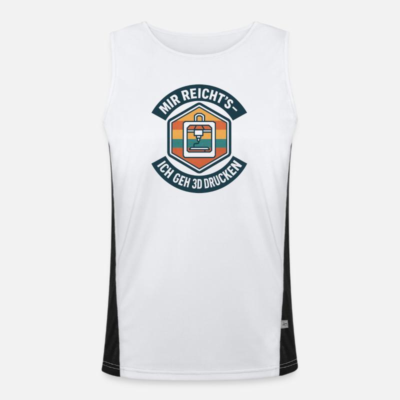 3D Printing I've Had Enough G-Code Men's Functional Contrast Tank Top 