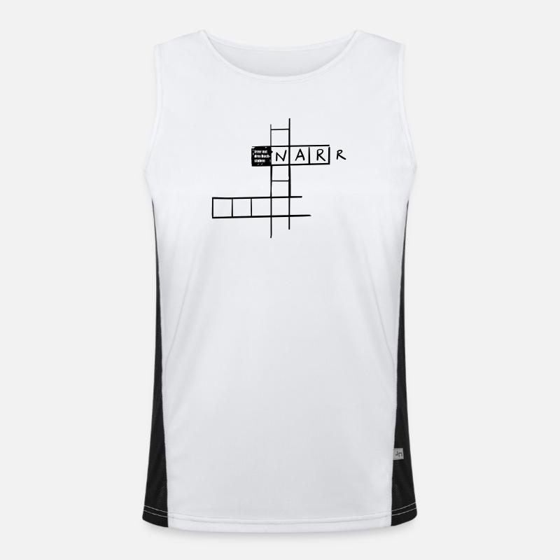 Irrer mit 3 Buchstaben Funktionelles Kontrast-Tank Top für Männer 