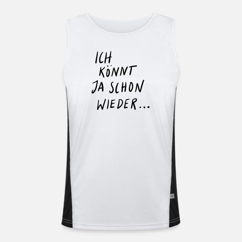 I could do it again Men's Functional Contrast Tank Top 