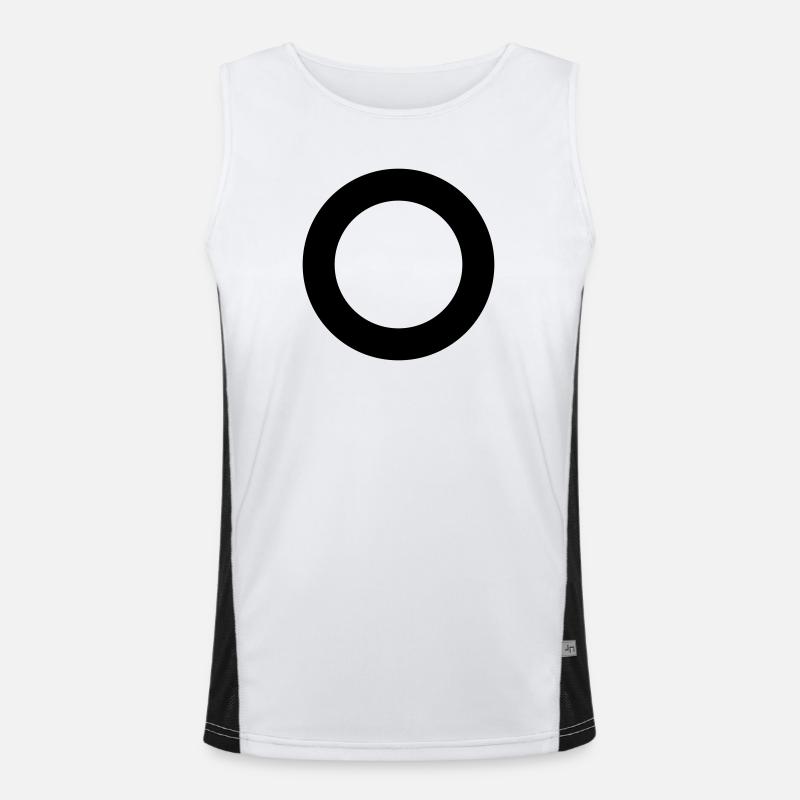 Circular ring Men's Functional Contrast Tank Top 