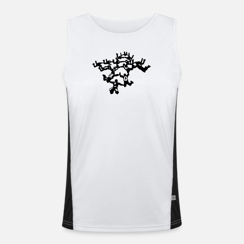 Parachuting Men's Functional Contrast Tank Top 