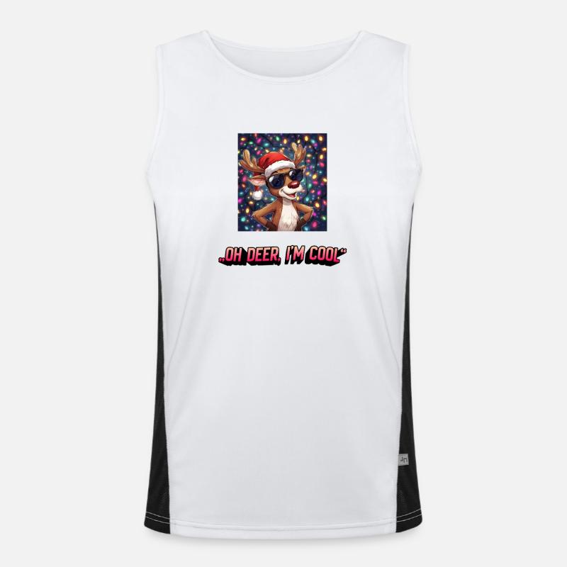 OH Deer, I ́m Cool Men's Functional Contrast Tank Top 