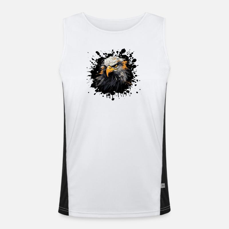 Eagle Head Color Splash Men's Functional Contrast Tank Top 