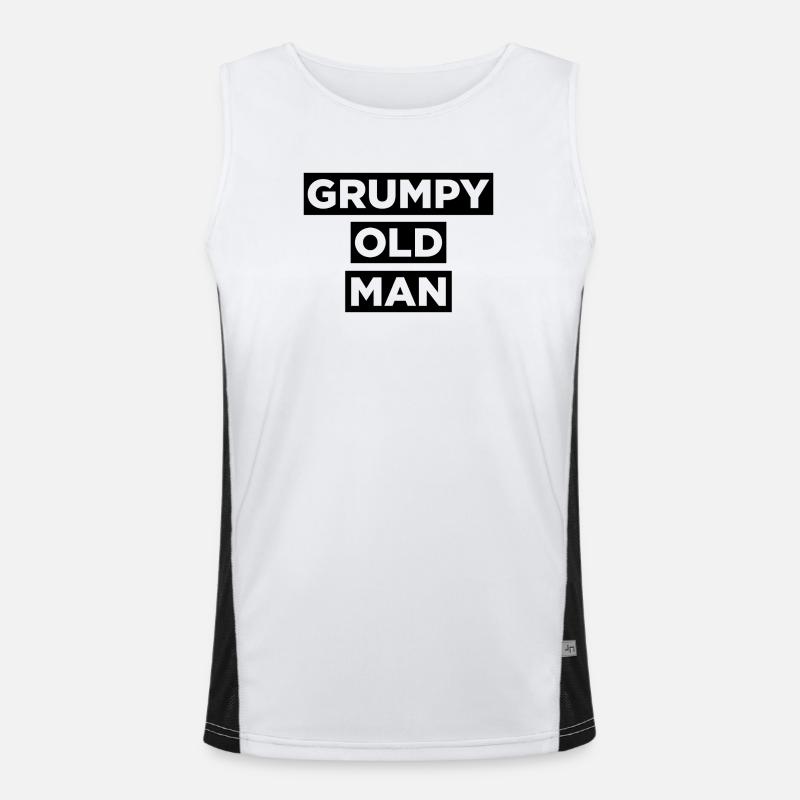 Grumpy Old Man Men's Functional Contrast Tank Top 