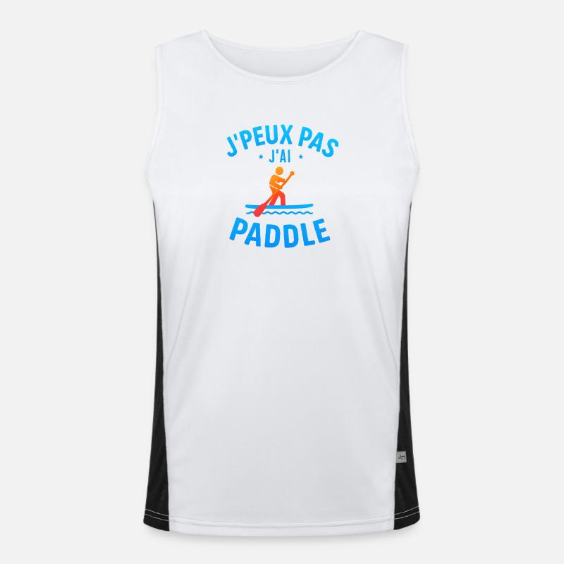 I can't I paddle Men's Functional Contrast Tank Top 