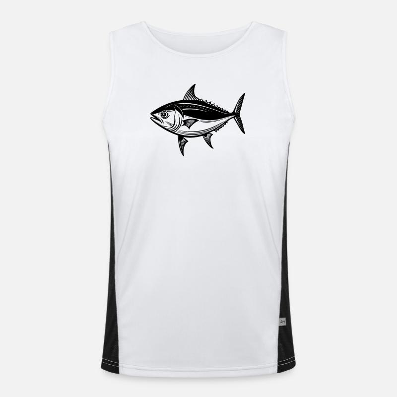 Tuna fish Men's Functional Contrast Tank Top 