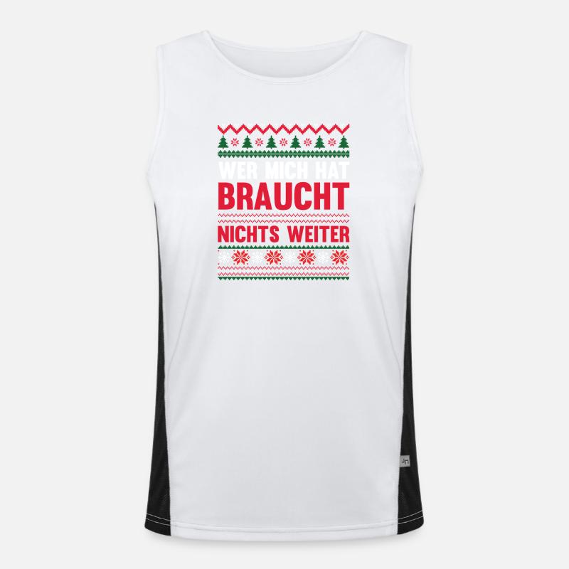Noël du Père Noël Débardeur respirant contrasté Homme 