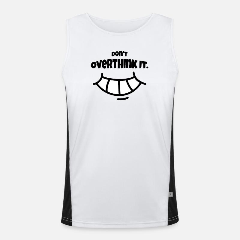 Don´t Overthing it Funktionelles Kontrast-Tank Top für Männer 