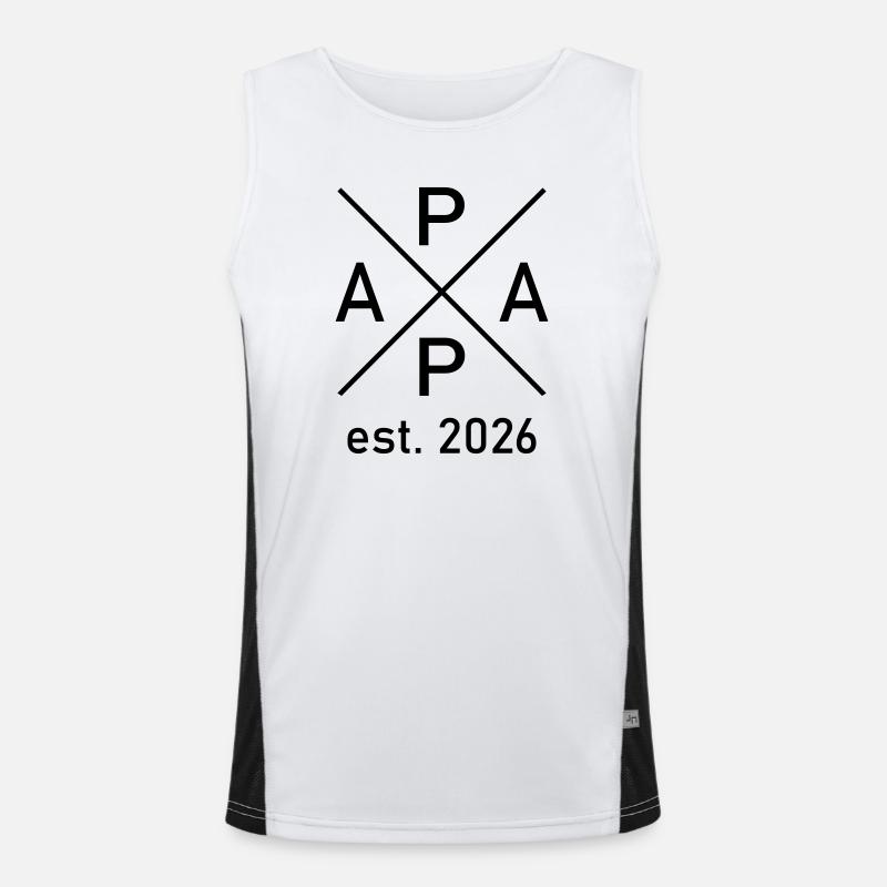 Papa Est. 2026 Men's Functional Contrast Tank Top 