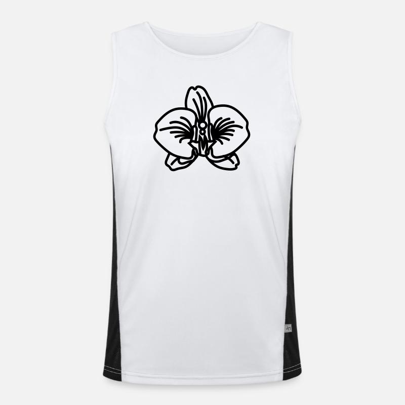 orchidée Débardeur respirant contrasté Homme 