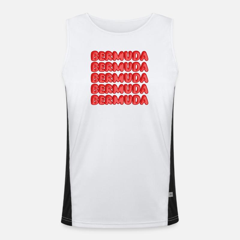 Reise Bermuda Funktionelles Kontrast-Tank Top für Männer 