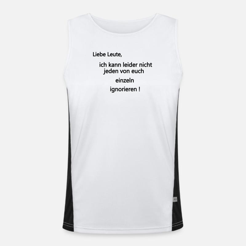 Einzeln ignorieren Funktionelles Kontrast-Tank Top für Männer 